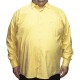 Camasa barbateasca maneca lunga galben uni