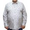 Camasa  barbateasca maneca lunga cu imprimeu gri elegant