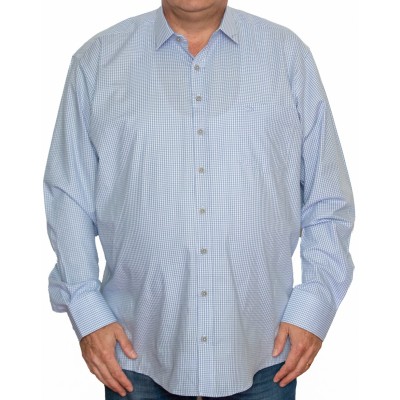 Camasa  barbateasca maneca lunga in carouri clasic