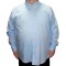 Camasa  barbateasca maneca lunga bleu cu insertii