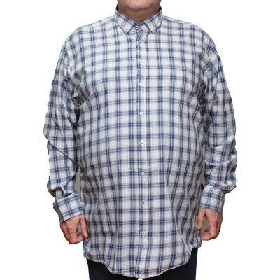 Camasa  barbateasca maneca lunga in carouri bicolore clasic