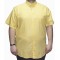 Camasa barbateasca maneca scurta galben uni