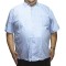 Camasa barbateasca maneca scurta albastra uni clasic