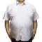 Camasa barbateasca maneca scurta alba cu imprimeu