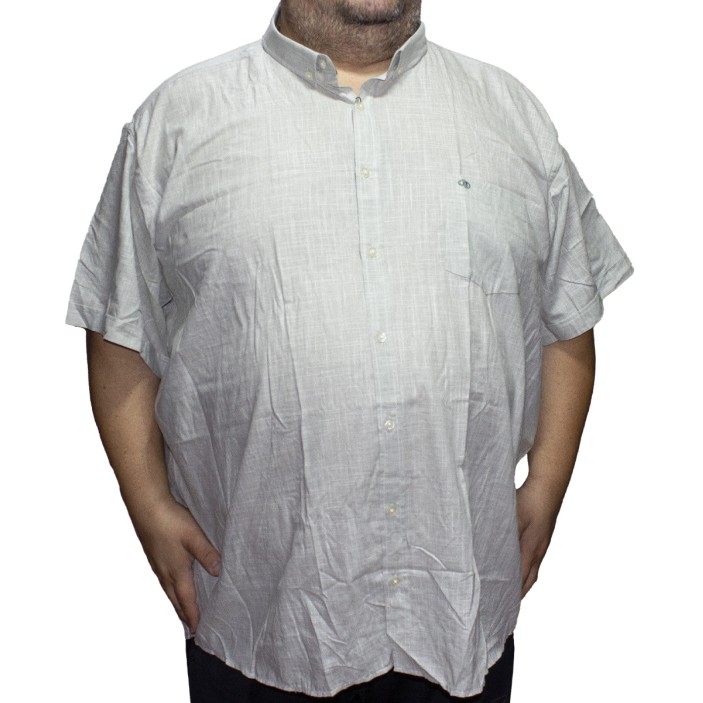 Camasa barbateasca maneca scurta verde deschis cu insertii