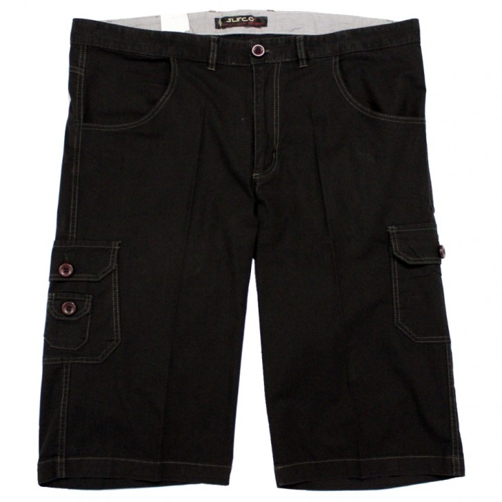 Pantaloni trei sferturi negru