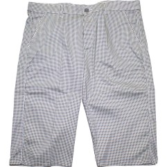 Pantaloni trei sferturi cu picouri alb-negru