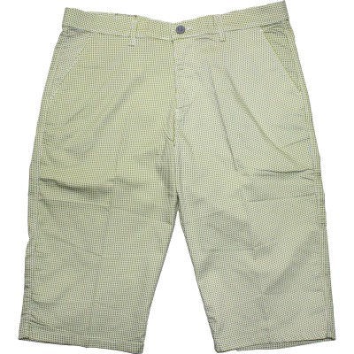 Pantaloni trei sferturi cu picouri alb-verde