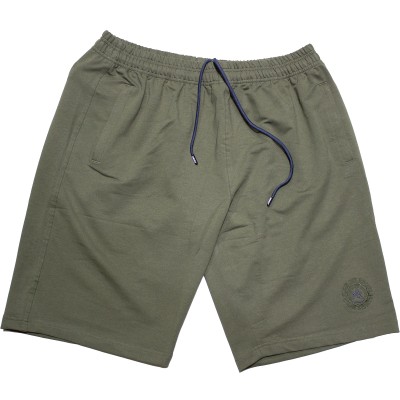 Pantaloni trening trei sferturi kaki pentru barbati, croiala clasica