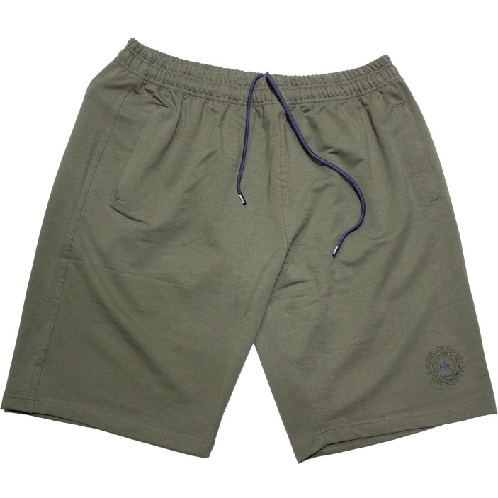 Pantaloni trening trei sferturi kaki pentru barbati, croiala clasica