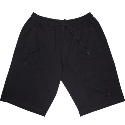 Pantaloni trening trei sferturi negri pentru barbati, croiala clasica