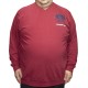 Bluza barbatesca rosie cu anchior si cu imprimeu