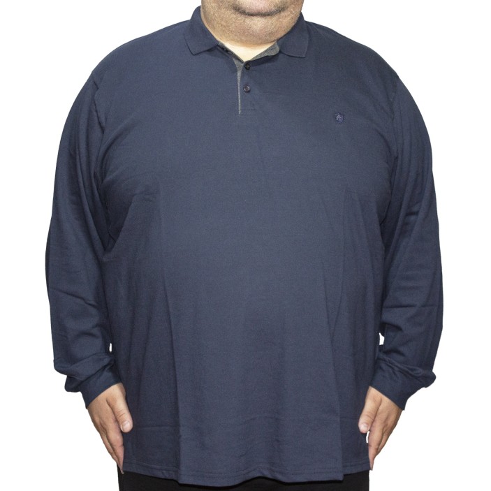 Bluza barbatesca bleumarin cu guler