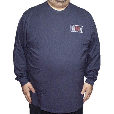 Bluza barbatesca bleumarin la baza gatului