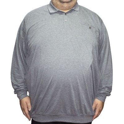 Bluza barbatesca gri cu guler