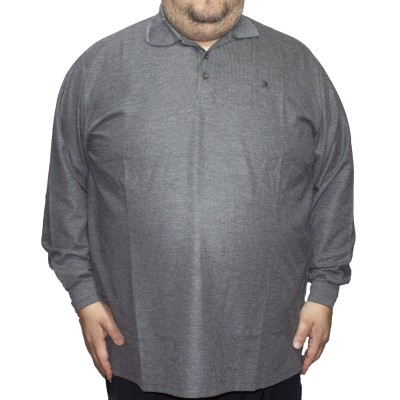 Bluza barbatesca gri cu guler