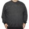 Bluza barbatesca groasa neagra la baza gatului cu imprimeu