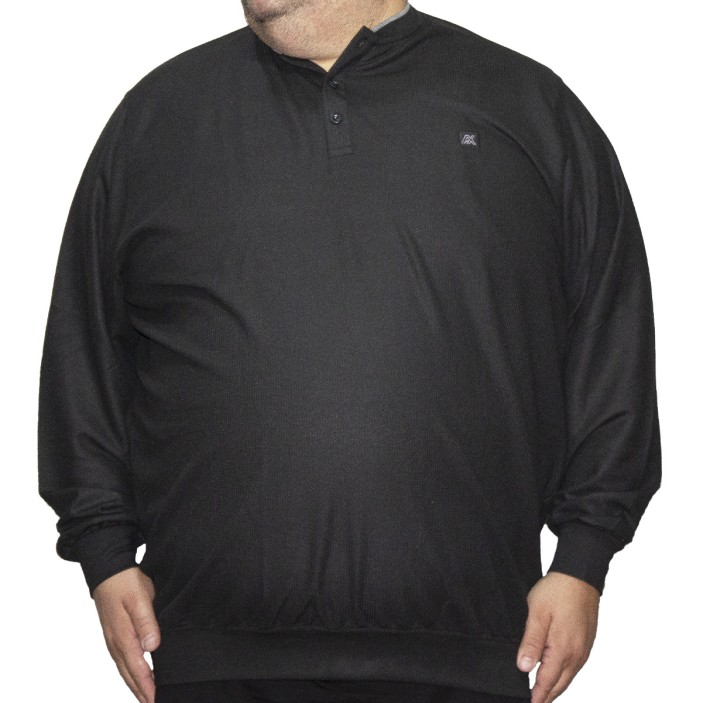 Bluza barbatesca neagra cu anchior, cu nasturi