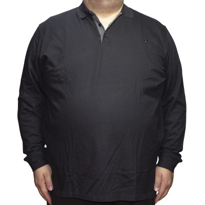 Bluza barbatesca neagra cu guler