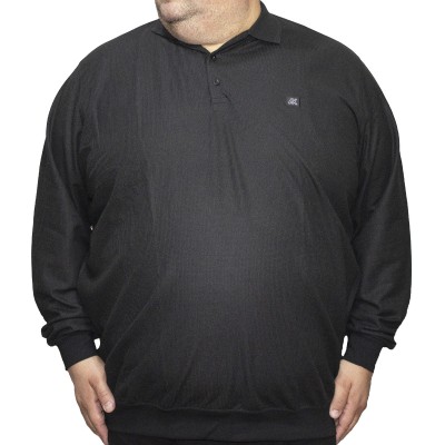 Bluza barbatesca negru cu guler
