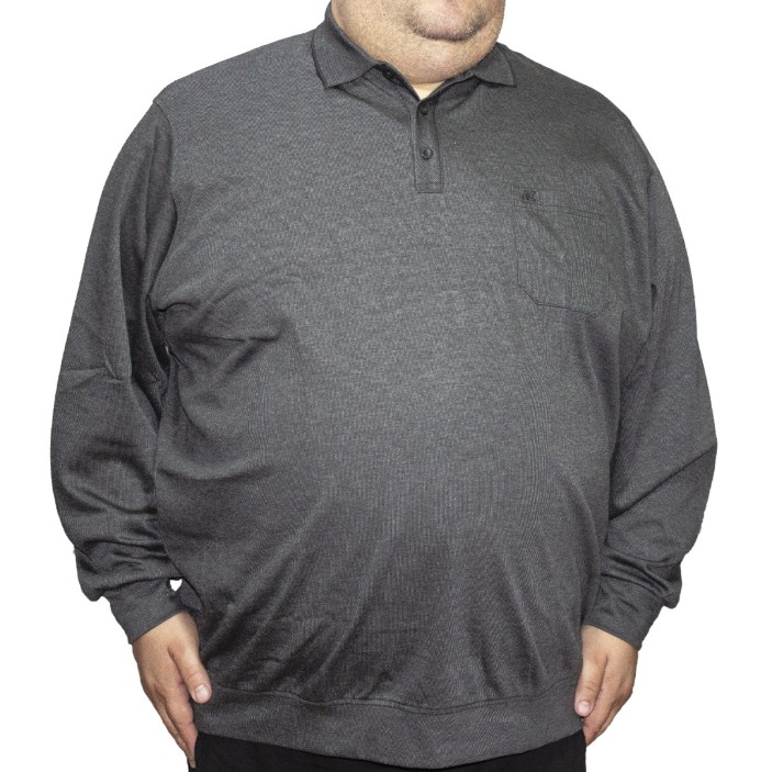 Bluza barbatesca negru - gri cu guler si cu imprimeu