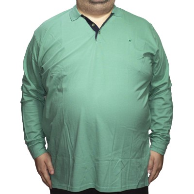 Bluza barbatesca verde cu guler
