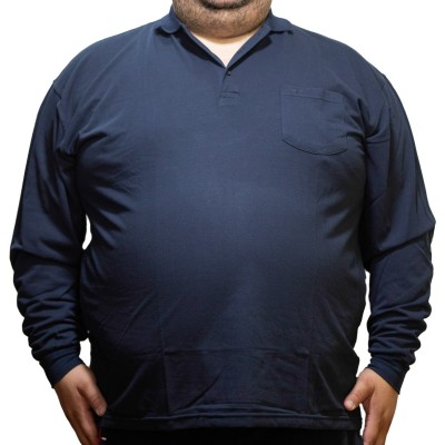 Bluza barbatesca bleumarin cu guler