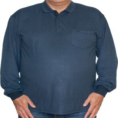 Bluza bleumarin inchis cu guler