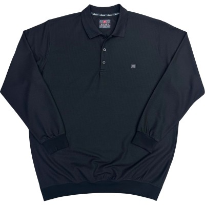Bluza barbatesca negru cu guler