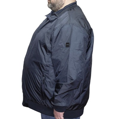 Geaca barbati primavara/ toamna bleumarin din fas cu gluga