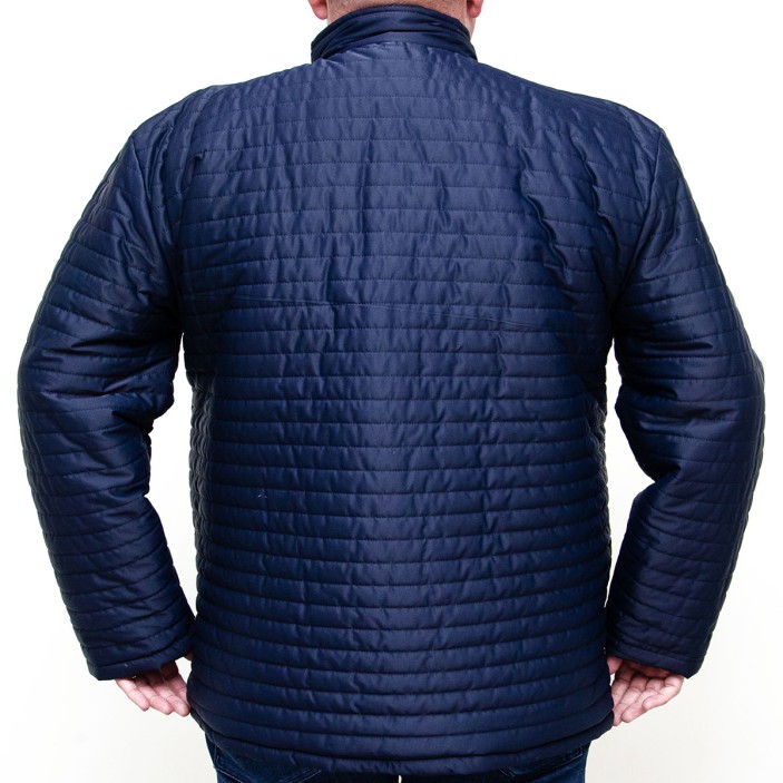 Geaca barbati de iarna bleumarin matlasata