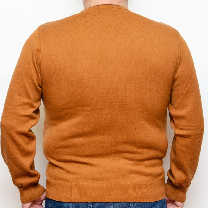 Pulover barbatesc maro la baza gatului