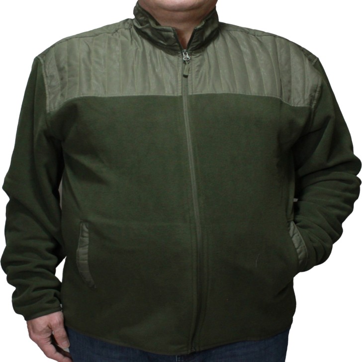 Jacheta verde cu fermoar