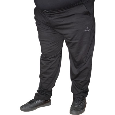 Pantaloni trening negri 100% bumbac pentru barbati, croiala clasica