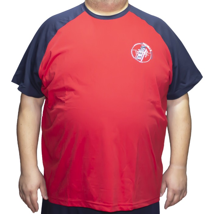 Compleu barbatesc rosu-bleumarin