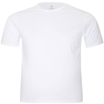 Tricou barbatesc alb simplu, croiala clasica