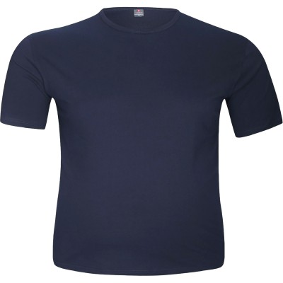 Tricou barbatesc bleumarin simplu, croiala clasica