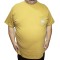 Tricou barbatesc camel cu imprimeu, croiala clasica