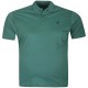 Tricou barbatesc verde cu guler, croiala clasica