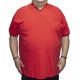 Tricou barbatesc polo rosu, croiala clasica