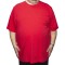 Tricou barbatesc rosu simplu, croiala clasica