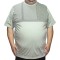 Tricou barbatesc  verde cu imprimeu, croiala clasica