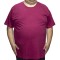 Tricou barbatesc visiniu simplu, croiala clasica