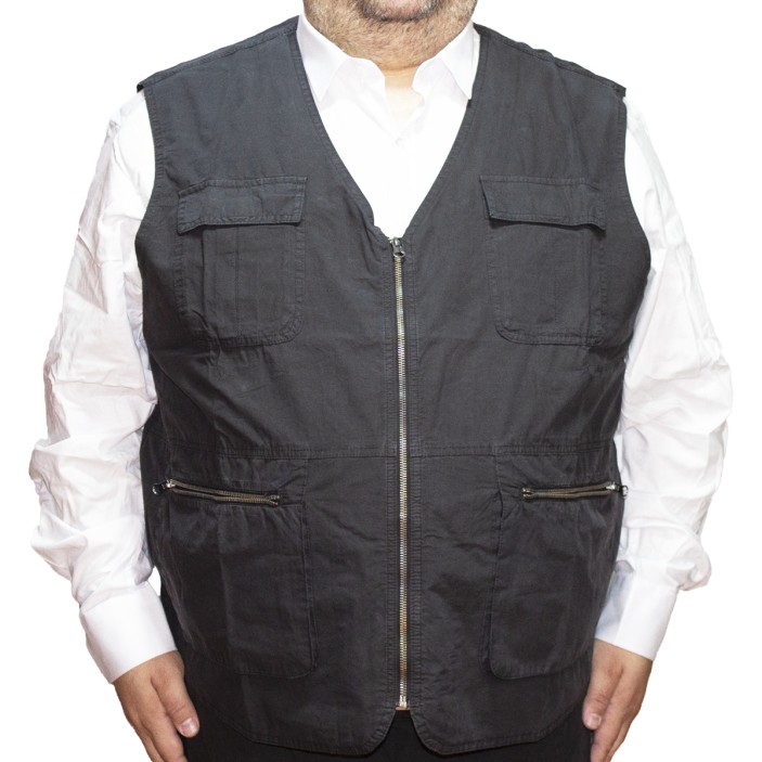 Vesta subtire barbateasca neagra din doc